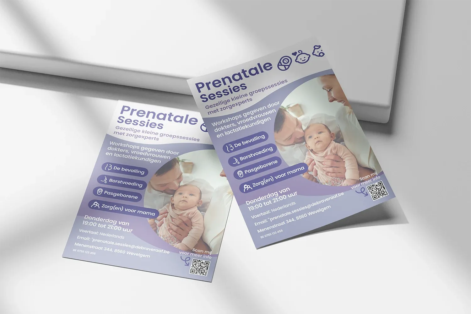 Flyers van Prenatale Sessies